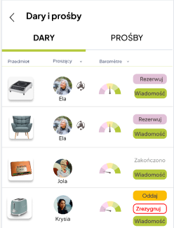 Capture d'écran Aktywnosc Dary