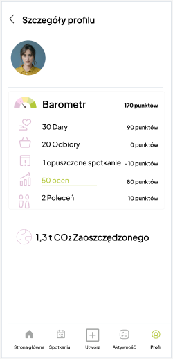 Capture d'écran profil publiczny PL